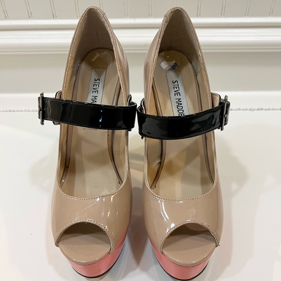 Steve Madden Patent Leather Platform Heels - Picture 3 of 7